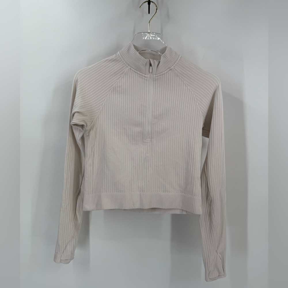 lululemon athletica Long Sleeve Top in Light Beige
